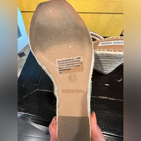 Steve Madden In Charge Espadrille with rhinestones - Picture 3 of 10